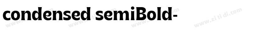 condensed semiBold字体转换
